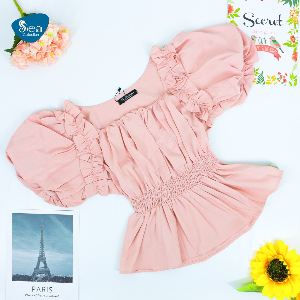 Áo sơ mi kiểu bèo nữ 13319 Sea Collection