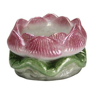 COMBO 6 chân đế nến tealight hoa sen bằng đá poly
