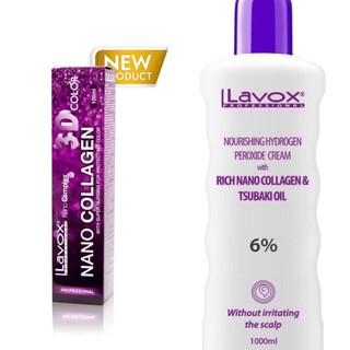 Nhuộm lavox/Rewell tuýp 100ml và oxy lavox 1000ml