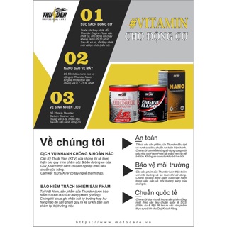Xúc rửa động cơ Thunder 100ml