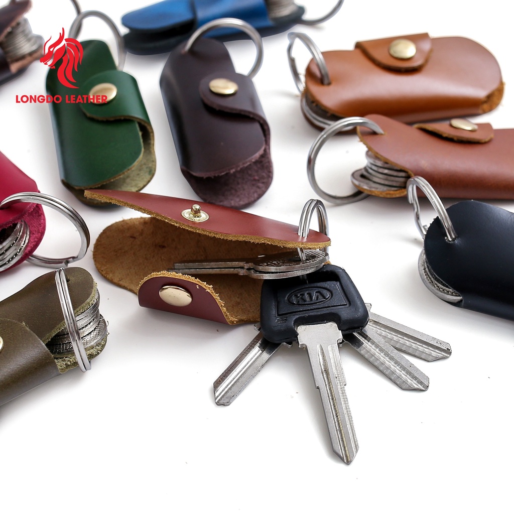 Ví đựng chìa khoá - 100% da bò thật - Bảo hành 5 năm - Thương hiệu uy tín Longdo Leather - MK06