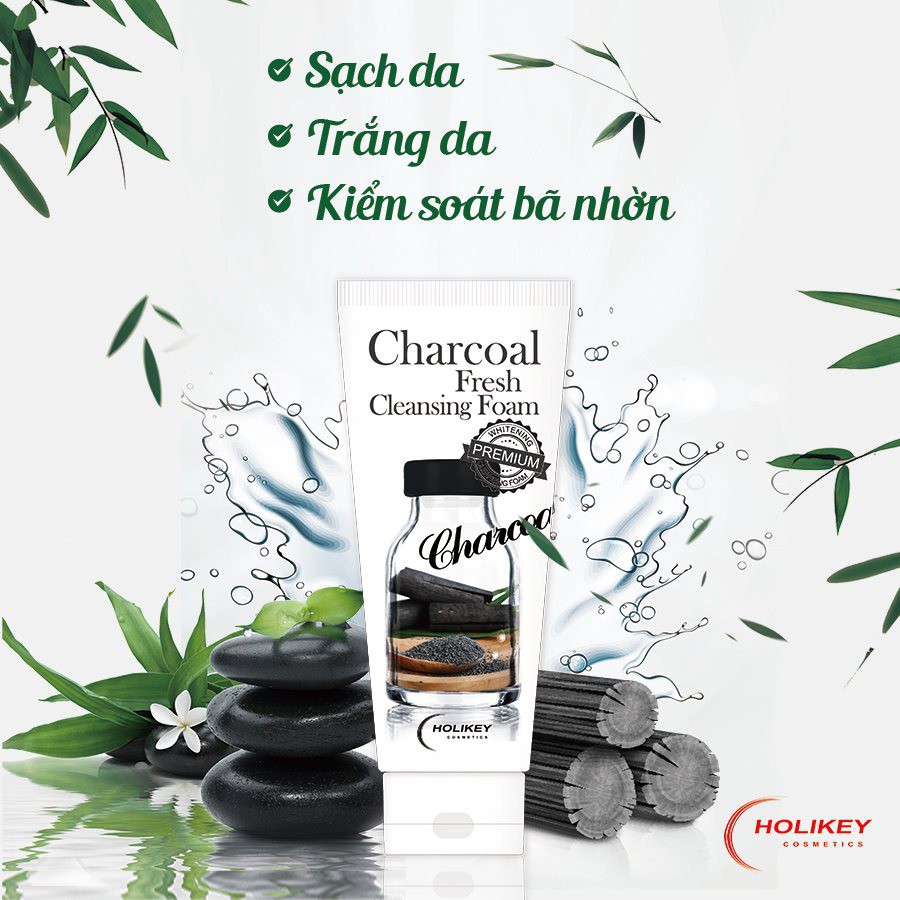 [Hàng Nhập Khẩu] Sữa rửa mặt trắng da - sữa rửa mặt chiết xuất từ Than hút bã nhờn, thu nhỏ lỗ chân lông Holikey HQ. | BigBuy360 - bigbuy360.vn