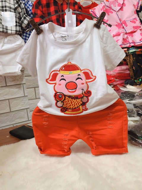 Set Áo heo & Quần kaki