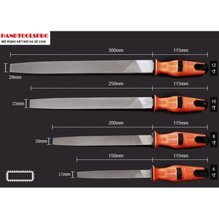 Giũa dẹp 6" 8" 10" 12" asaki ak-3742