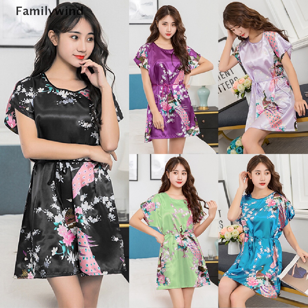 Bộ Đồ Ngủ Bằng Lụa Thời Trang Gợi Cảm Cho Nữ