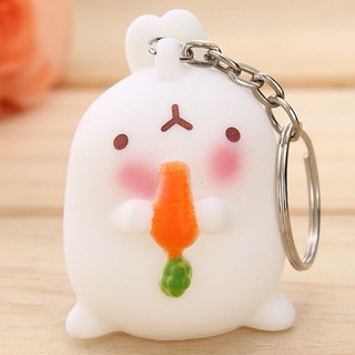 Móc khóa thỏ trắng, Móc khóa treo xe, Móc khóa treo balo cặp học sinh, Quà lưu niệm móc khóa, Móc khóa thời trang