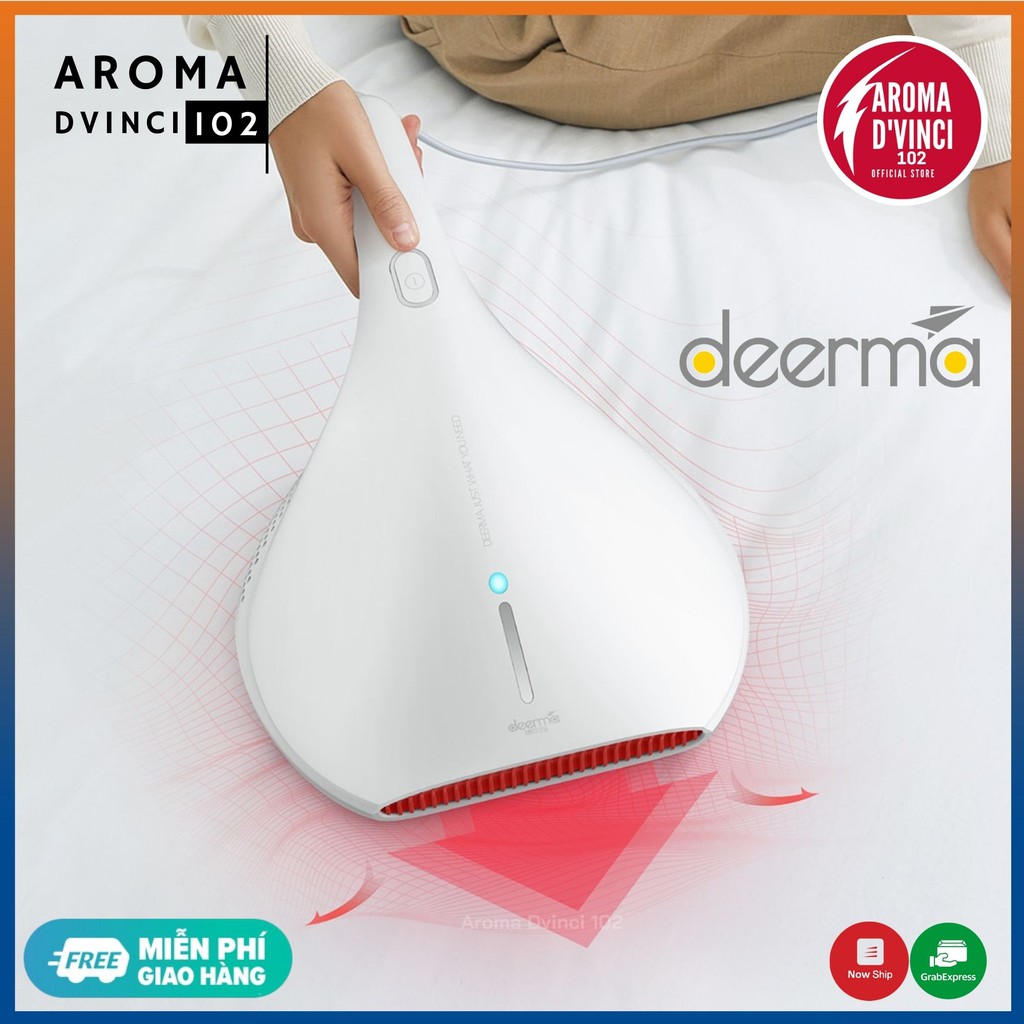 Máy hút bụi diệt khuẩn UV gối đệm giường Deerma CM800 làm sạch giường tiện lợi nhanh chóng | Aroma Dvinci 102 Store