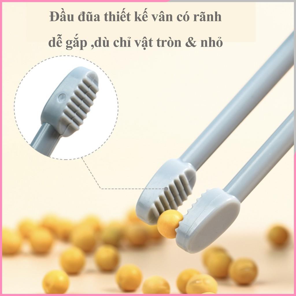 Đũa tập ăn cho bé - đũa tập gắp xỏ ngón cho bé ăn dặm kiểu Nhật - Ahimom