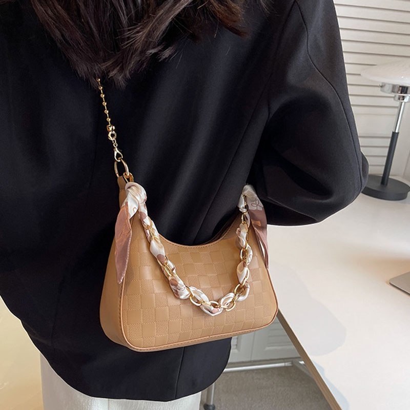 IELGY Túi Đeo Vai / Kẹp Nách Phối Dây Xích Thời Trang Dành Cho Nữ