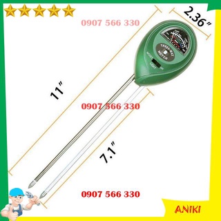 Máy đo PH đất - Dụng cụ đo PH của đất 3 trong 1 (PH, Độ ẩm, Ánh sáng) QE102
