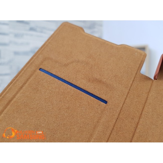 Bao da Samsung Galaxy Note 20/ Note 20 Ultra, 5G hiệu Nillkin Qin Leather Case có ngăn để thẻ chính hãng