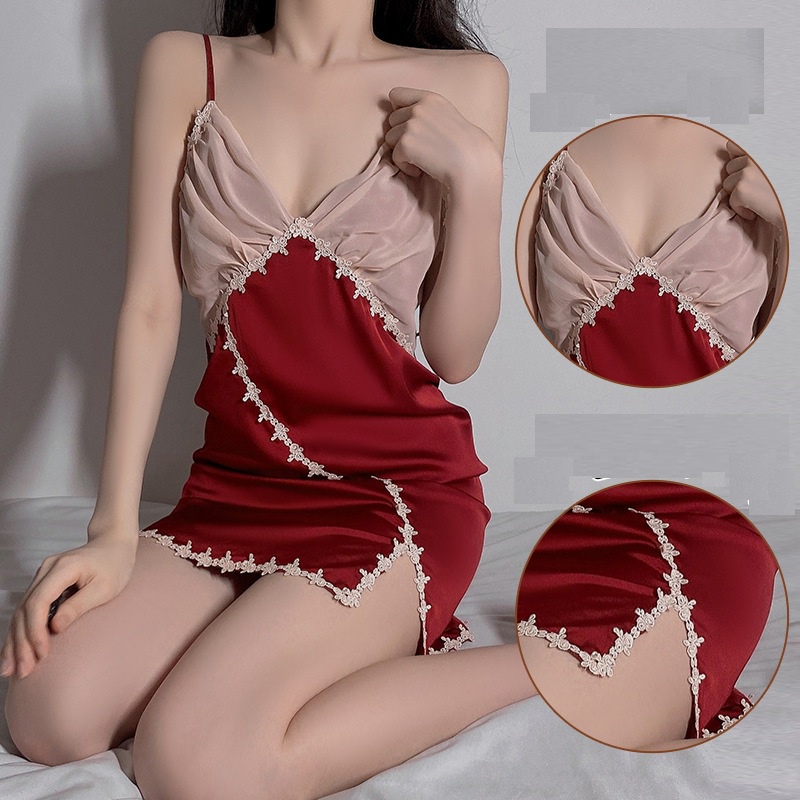 Váy ngủ sexy viền hoa cao cấp B202