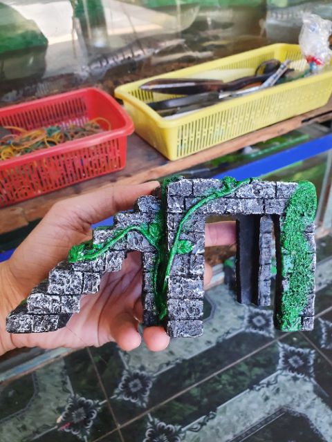 CẦU TRANG TRÍ HỒ CÁ NON BỘ 16x7x8cm