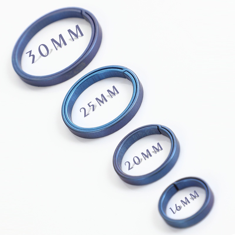 Móc Khóa Bằng Hợp Kim Titan Màu Xanh Dương Cho Xe Hơi