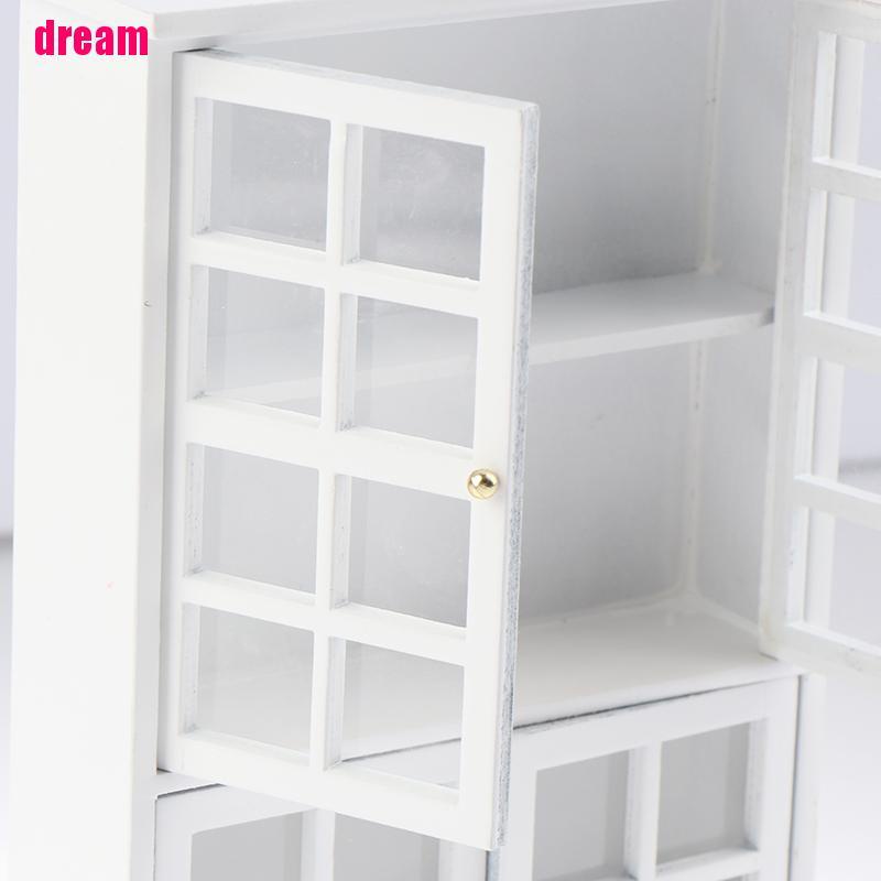 Tủ Gỗ Trưng Bày Trang Trí Nhà Búp Bê Xinh Xắn
