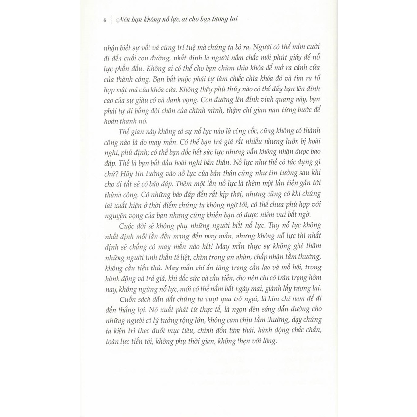 Sách - Nếu Bạn Không Nỗ Lực, Ai Cho Bạn Tương Lai