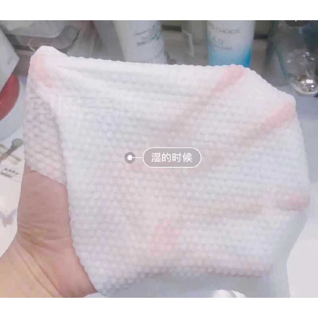 Khăn Lau Cotton Khô Và Ướt Màu Đen Phong Cách Hàn Quốc Sử Dụng Một Lần