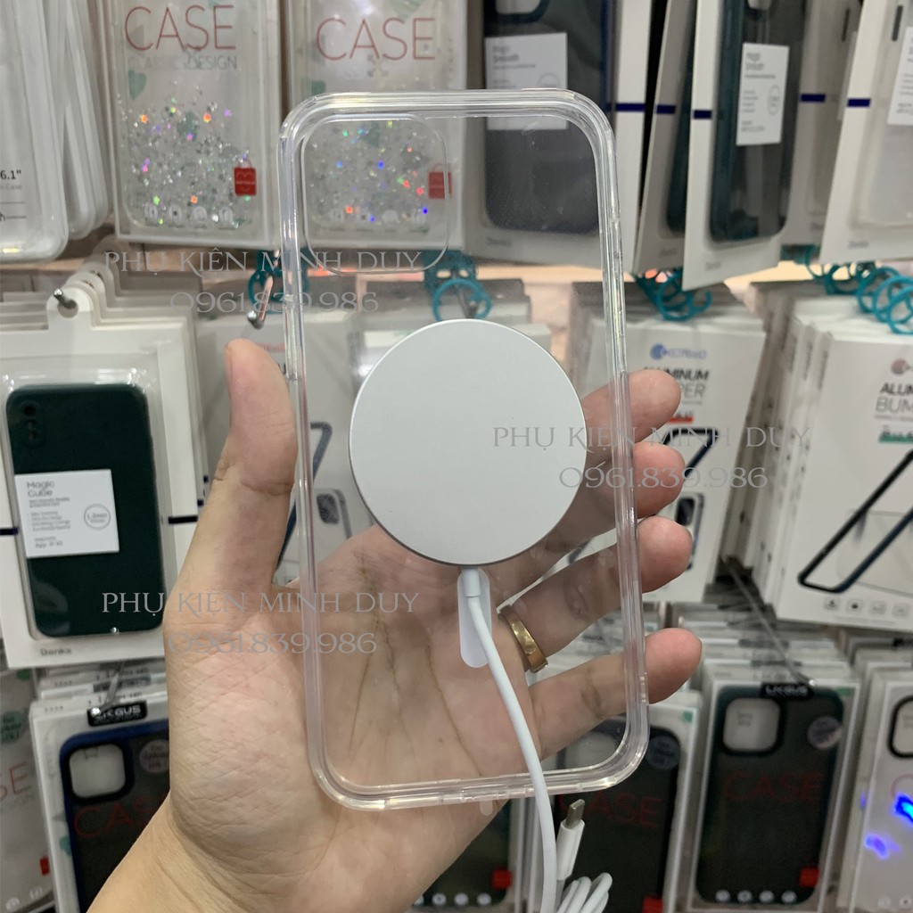 Sạc không dây COTEetCI MagSafe Charger 15W cho các đời Iphone 11 - Iphone 12