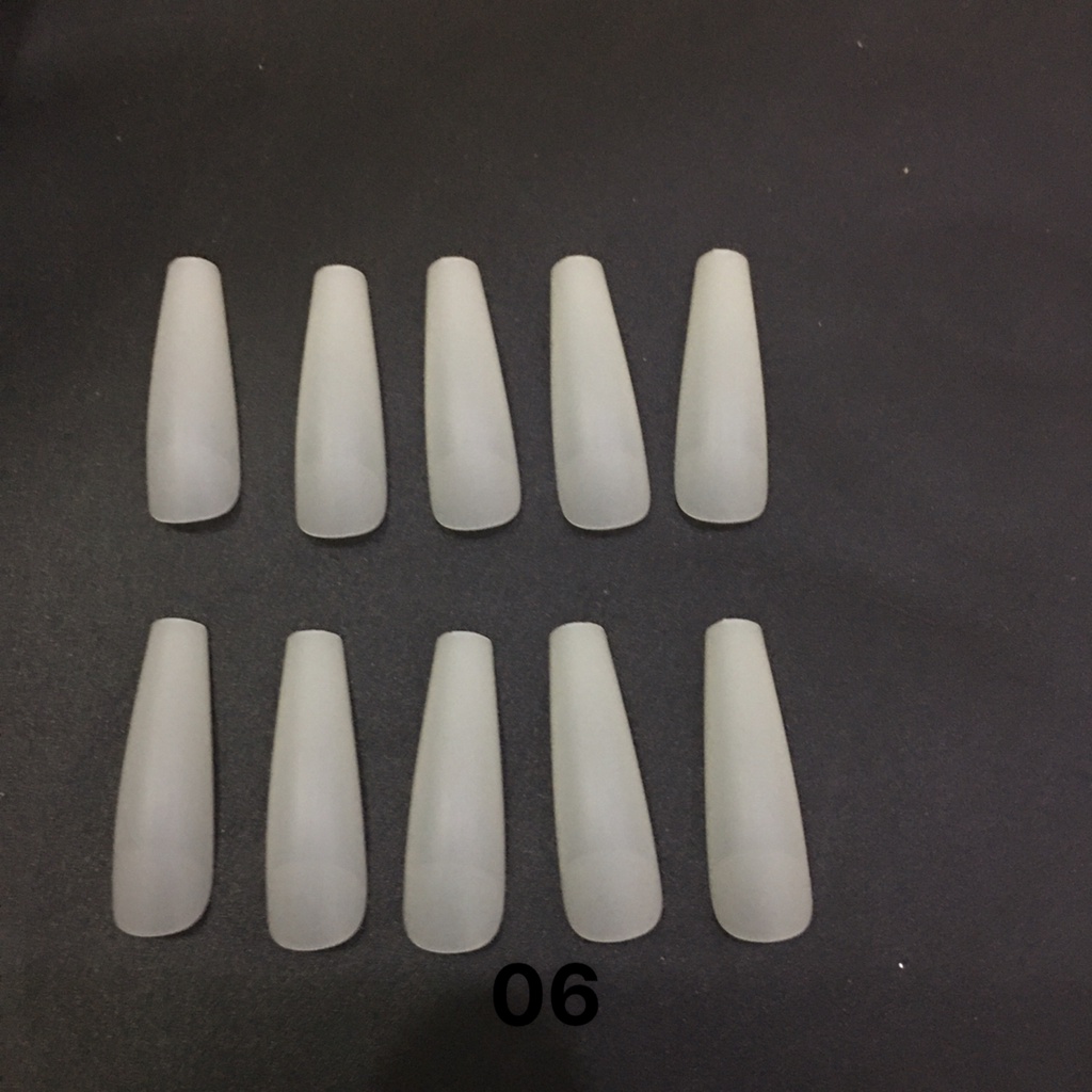 Móng úp HSM lẻ size 10 móng phom bầu nhám, thang nhám chuẩn