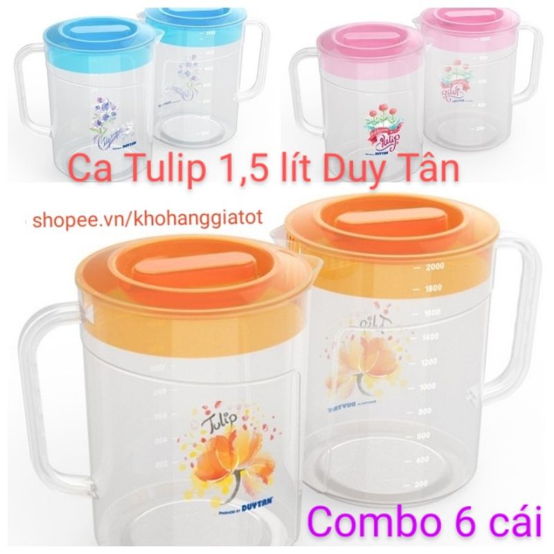 COMBO 6 CA TULIP 1, 5 LÍT DUY TÂN -KT 16,4*12*16CM