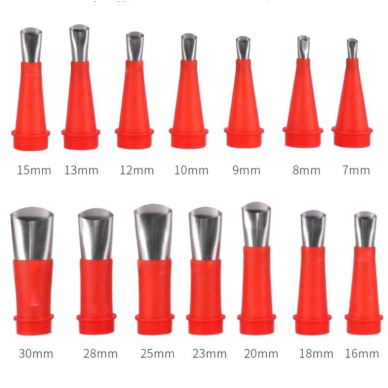 Bộ Đầu Vòi Đi Bơm Keo Inox 18 chi tiết  - Tái Sử Dụng, Chống Mài Mòn, Bền Bỉ-Chuyên đi keo nội thất nhôm kính