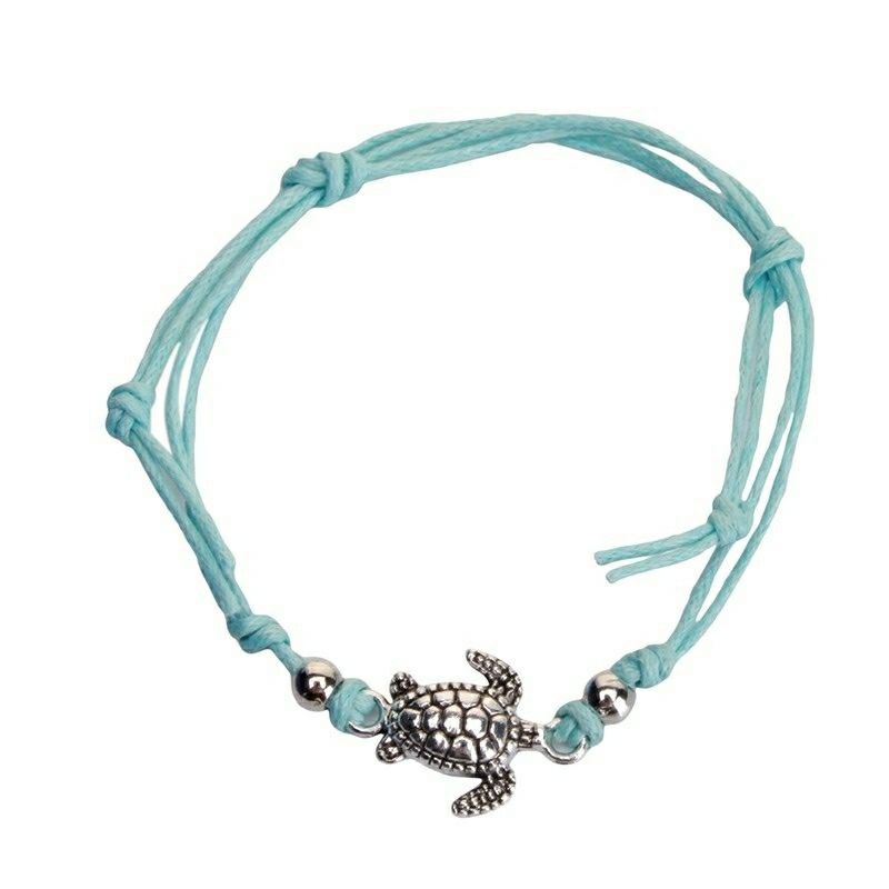 Vòng chân charm rùa biển xinh xắn