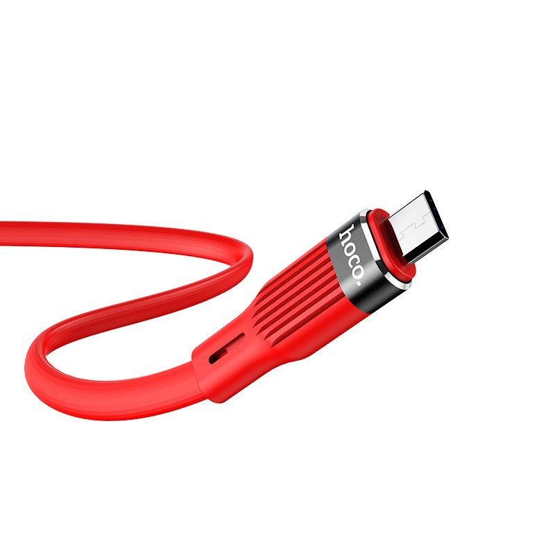 Cáp sạc nhanh Hoco U72 Silicon bền bỉ 2.4A dây dài 1.2m