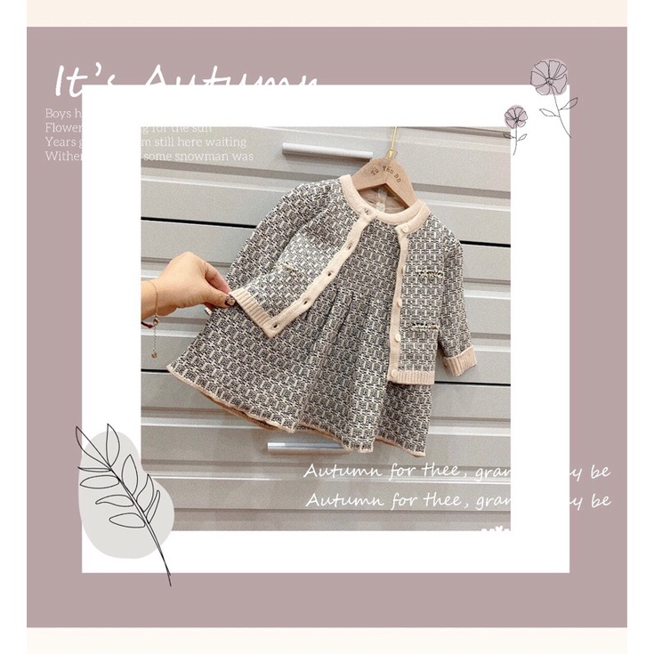 Set len cao cấp cho bé gái