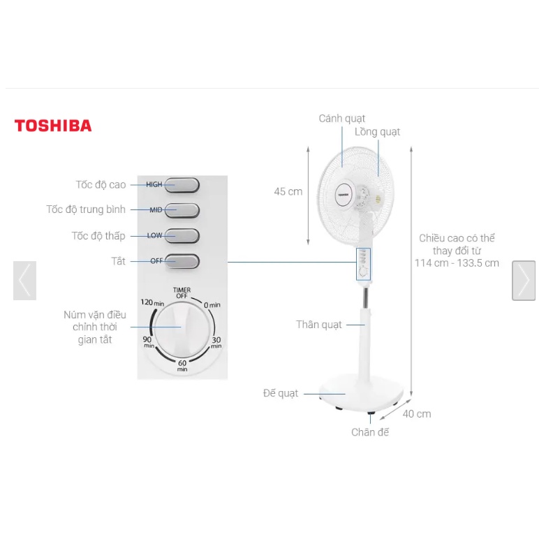 Quạt cây Toshiba F-LSA10(H)VN