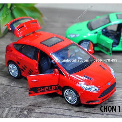 XE MÔ HÌNH SẮT TỈ LỆ 1/32 - FORD FOCUS SHELBY- ĐỎ - 9713D