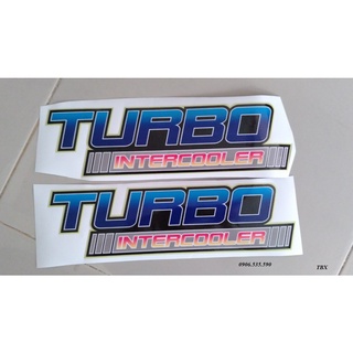 Tem dán trang tri, tem dán xe tải , tem TURBO