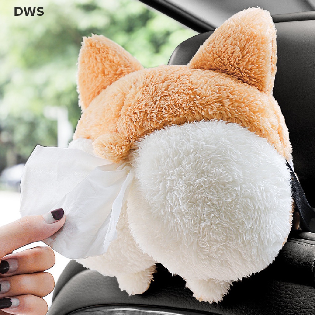 Hộp Đựng Khăn Giấy Hình Chó Corgi Dễ Thương