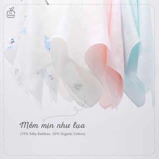 [LA POMME] SET 5 KHĂN SỮA SỢI TRE LỤA