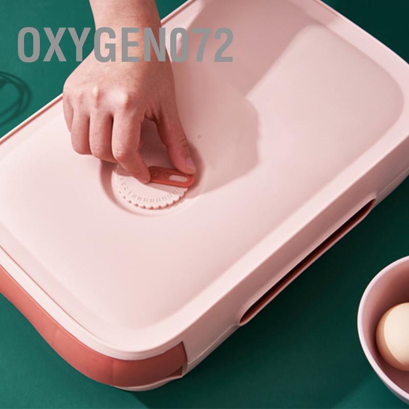 Khay đựng trứng , Bảo quản thực phẩm , bảo quản tủ lạnh tiện ích - Dung tích lớn , Hộp gà có nắp đậy Oxygen072