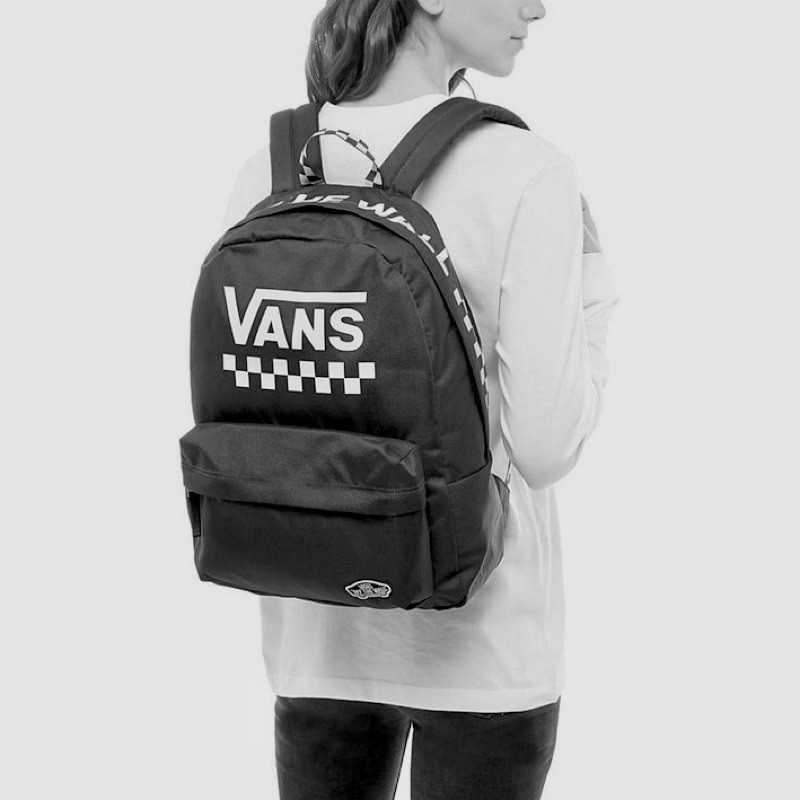 [FLASHSALE] Vans Sporty Realm Backpack | Balo Đen Mỏng Nhẹ Chính Hãng