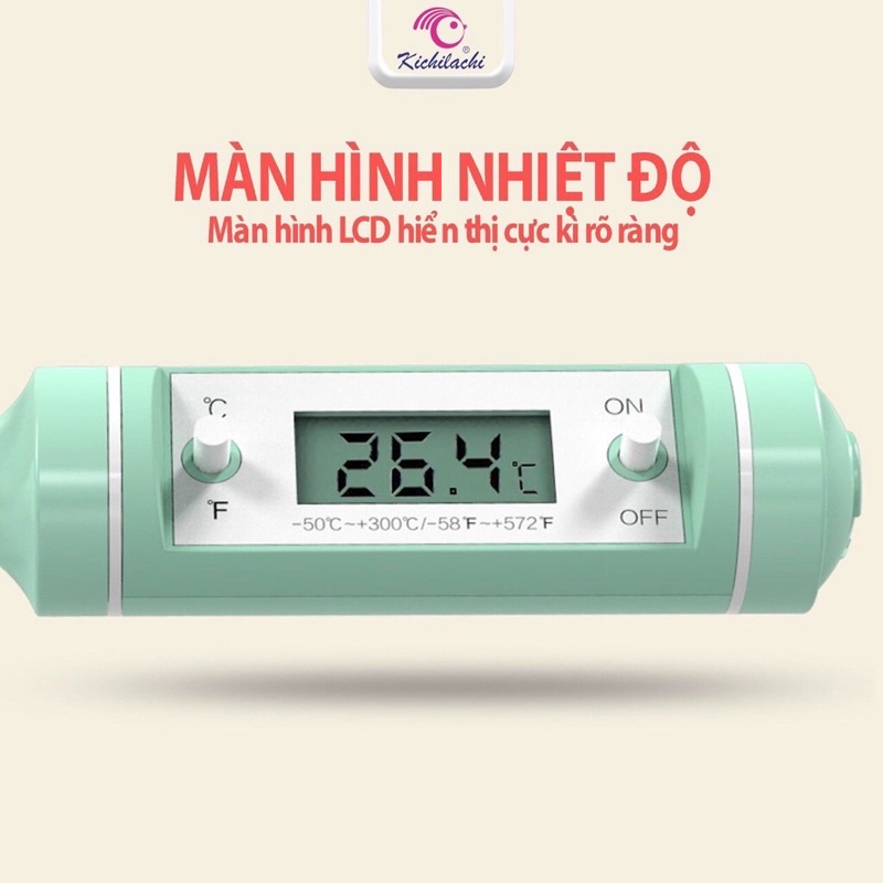Que Đo Nhiệt Độ Sữa Nước Kichi Tiện Lợi Dễ Sử Dụng