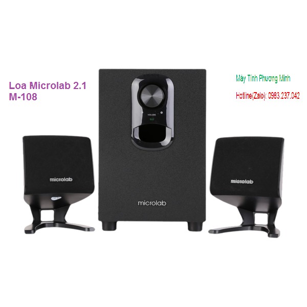 Loa vi tính 2.1 Microlab M108 - Hàng chuẩn chính hãng bảo hành 1 năm