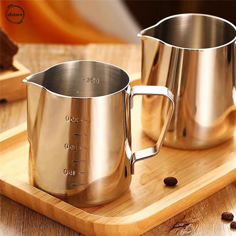 Cốc rót sữa tạo bọt hình hoa trang trí cà phê espresso/latte nghệ thuật bằng thép không gỉ