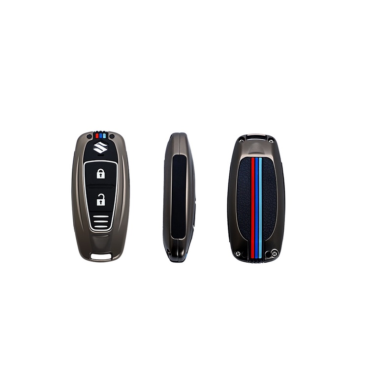 Ốp Chìa Khóa Xe Suzuki Swift Ciaz Vitara Ertiga 3 Nút Bấm Hợp Kim Kẽm
