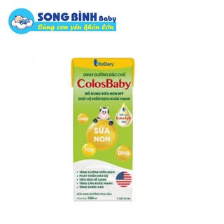 Sữa non, sữa bột pha sẵn colosbaby lốc 4 hộp 110ml  và 180ml