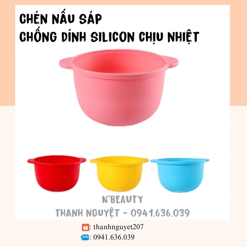 CHÉN SILICON NẤU SÁP CHỐNG DÍNH TẠI NHÀ SIÊU TIẾT KIỆM