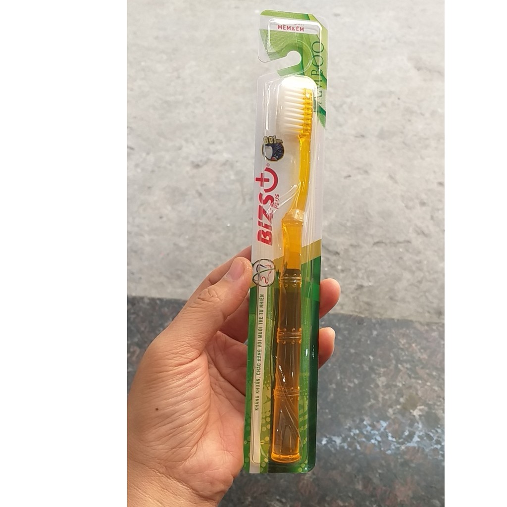 Bàn chải đánh răng Biz+ Bamboo chính hãng 20k/1 cái