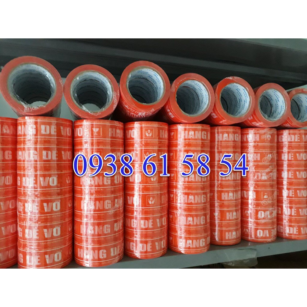 1 CÂY BĂNG KEO HÀNG DỄ VỠ MÀU CAM