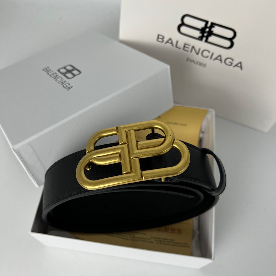 Thắt Lưng Da Bò Balenciaga Unisex