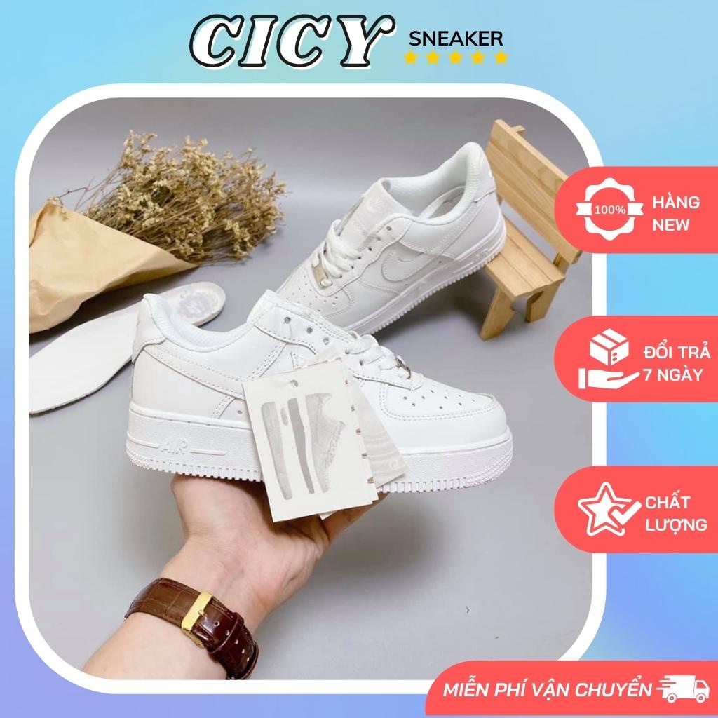 [BẢN ĐẾ KHÔNG VÀNG] Giày 𝐍𝐢𝐤𝐞 air force 1 trắng nam nữ, giày sneaker 𝐍𝐢𝐤𝐞 AF1 trắng bản đẹp đầy đủ bill box