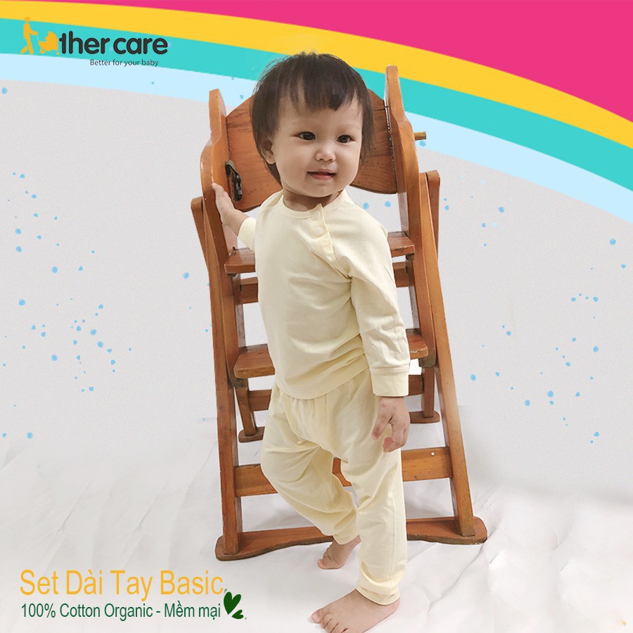 Bộ Quần Áo trẻ em Cài vai Dài tay - Sợi tre Cotton FatherCare FC251