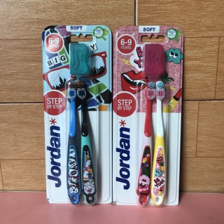 Combo 2 bàn chải đánh răng bé jordan step 3(6-9tuổi)