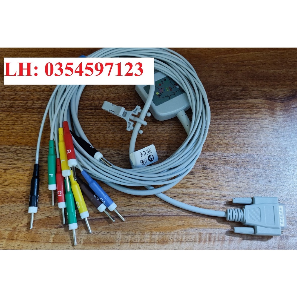 Cáp điện tim NIHON KOHDEN ECG 1150, ECG 1250, ECG 1350, ECG 2350, ECG 1500, ECG 2550, ECG 2150, ECG-