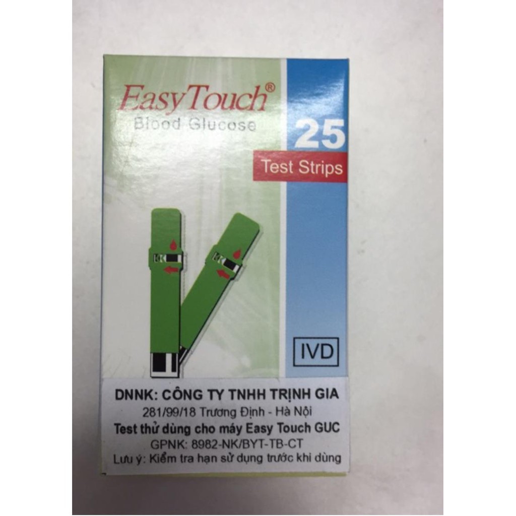 ❆☂✲Que thử đường huyết Blood glucose máy đo 3 chỉ số Easy Touch ET322 Rossmax