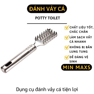 Dụng Cụ Đánh Vảy Cá - Cây Cạo Vảy Cá Bằng Inox Chất Liệu Inox Cao Cấp, An Toàn 5350 [MINMAXS]
